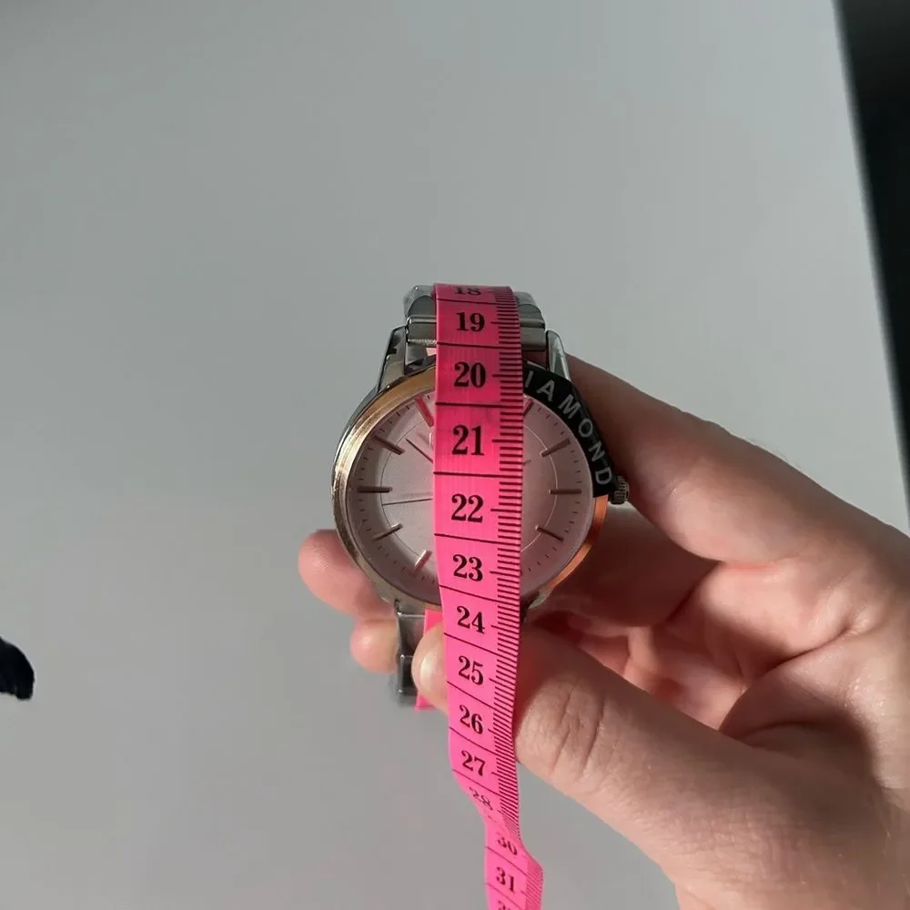 New Genuine Diamond Two-Tone Bracelet Watch Kenneth Cole Silver and Rose Gold
